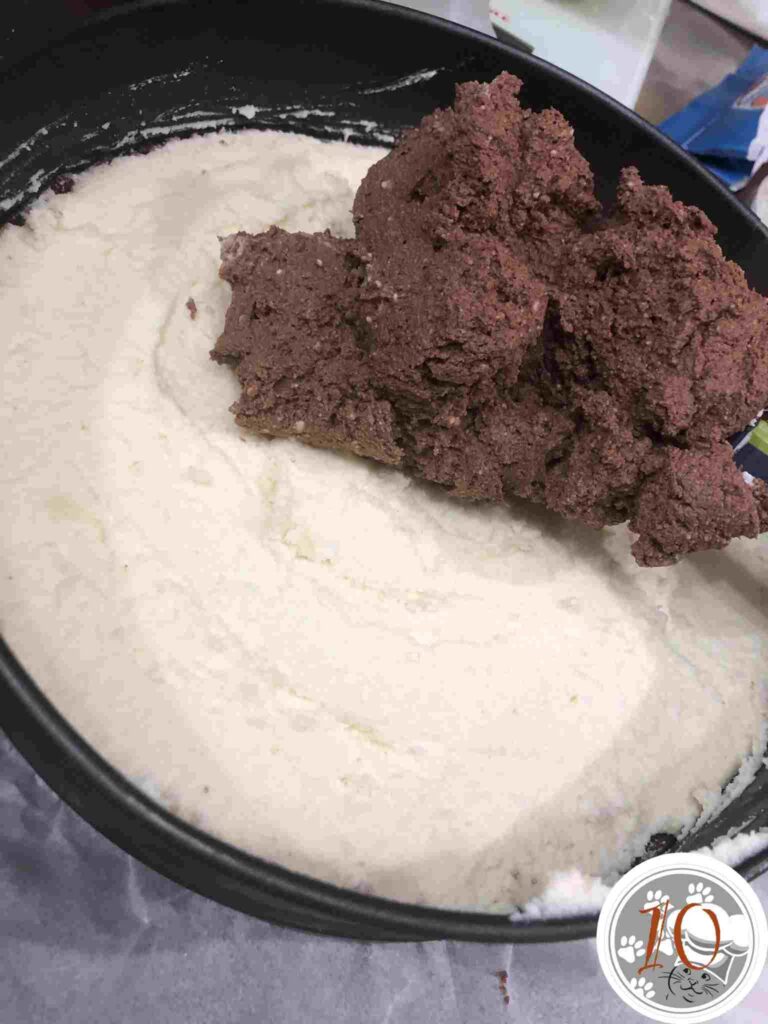 Cheesecake al cioccolato bianco e fondente (senza cottura)